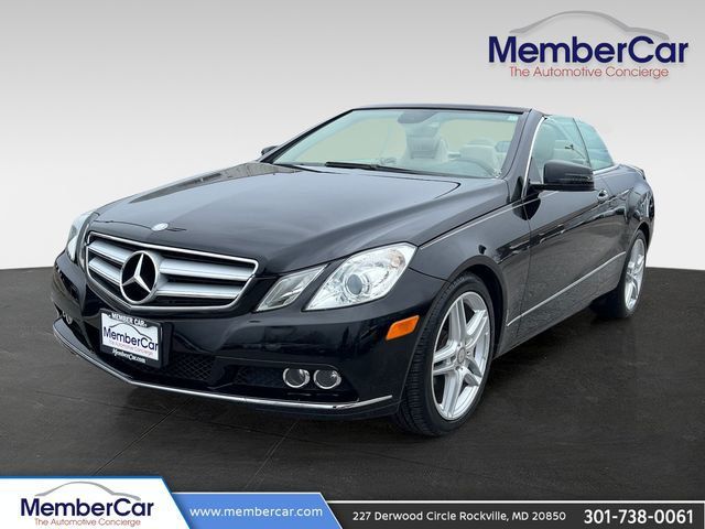 Black 2011 Mercedes-Benz E-Class Convertible Rear-Wheel Drive 7-Speed Automatic