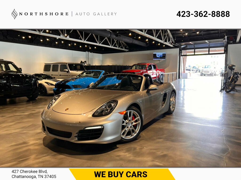 Gray (Platinum Silver Metallic) 2013 Porsche Boxster S Convertible Rear-Wheel Drive 7-Speed Automatic