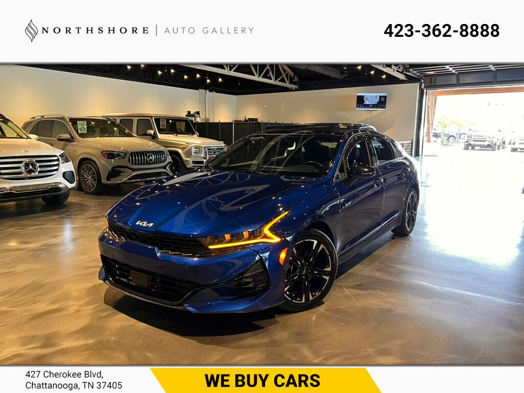 Sapphire Blue 2022 Kia K5 GT-Line FWD Sedan Front-Wheel Drive 8-Speed Automatic