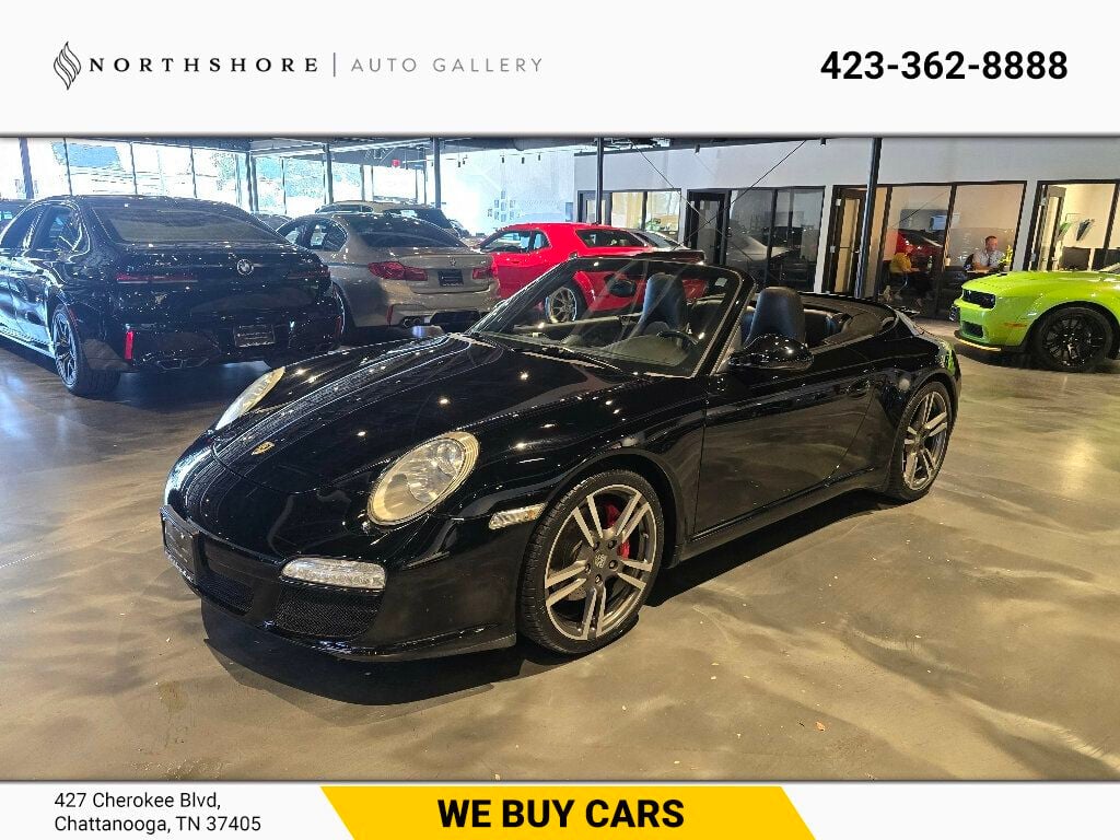 Black 2012 Porsche 911 Convertible Rear-Wheel Drive 7-Speed Dual Clutch