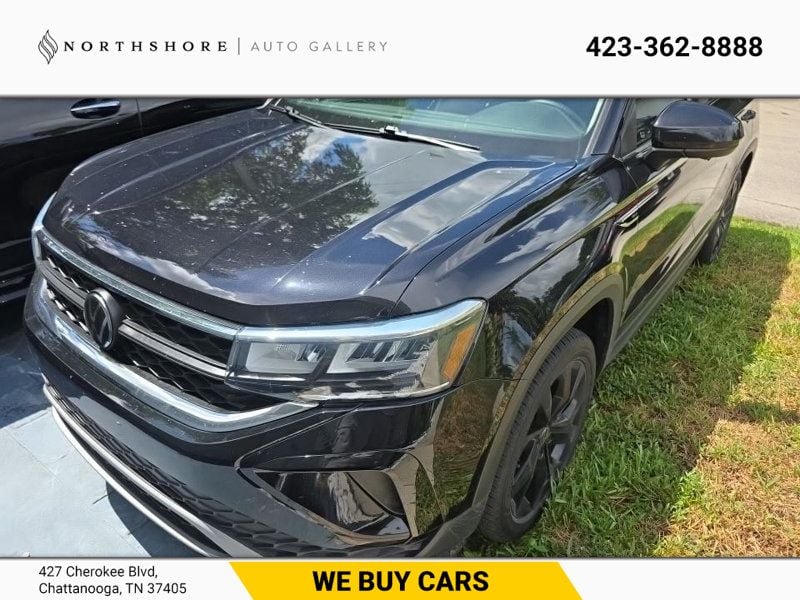 Deep Black Pearl 2023 Volkswagen Taos SUV / Crossover Front-Wheel Drive 8-Speed Automatic