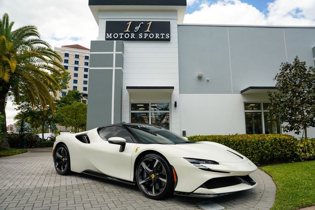 White 2023 Ferrari SF90 Stradale AWD Coupe All-Wheel Drive 8-Speed Automatic