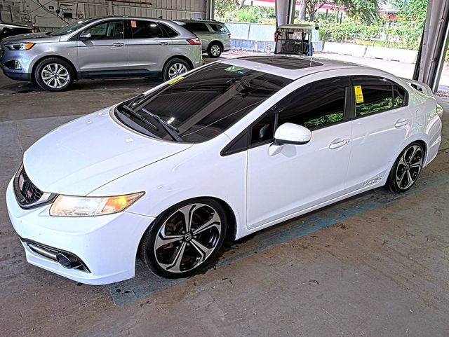 Taffeta White 2014 Honda Civic Sedan Front-Wheel Drive 6-Speed Manual