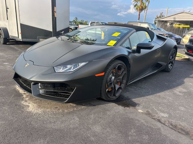 Bianco Monocerus 2019 Lamborghini Huracan Convertible Rear-Wheel Drive 6-Speed Automatic