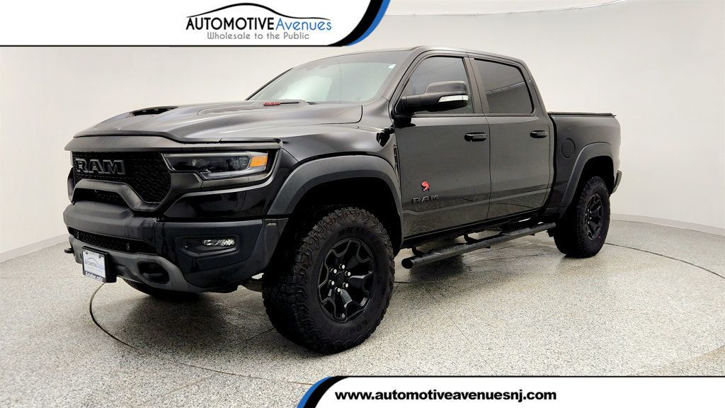 Diamond Black Crystal Pearlcoat 2022 RAM 1500 TRX Crew Cab 4WD Pickup Truck All-Wheel Drive 8-Speed Automatic