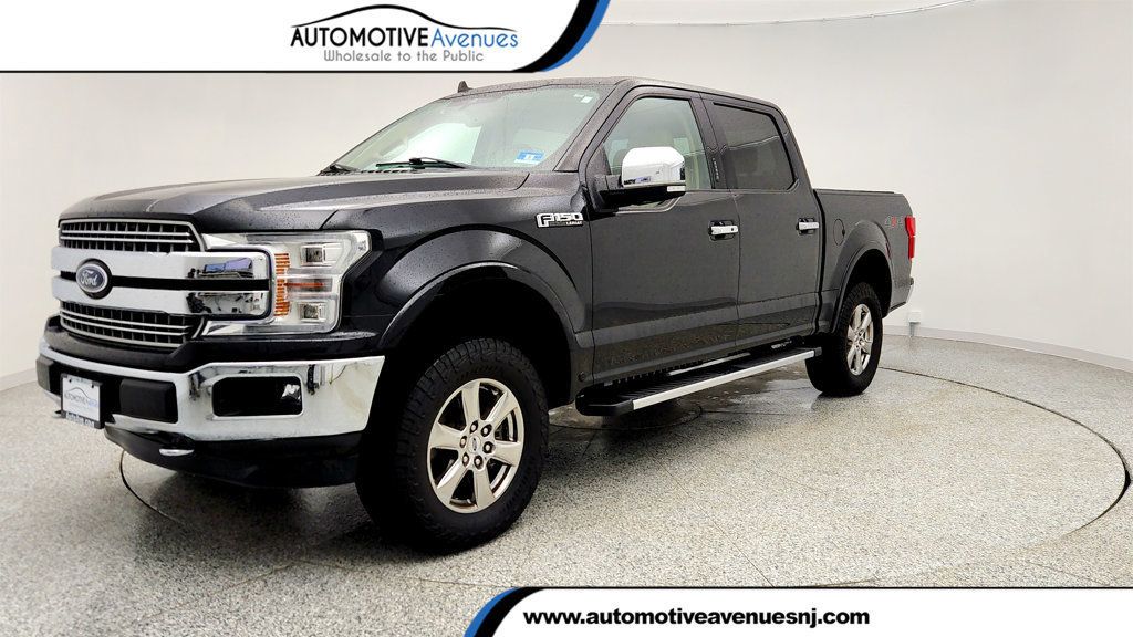 Agate Black Metallic 2020 Ford F-150 Lariat SuperCrew 4WD Pickup Truck Four-Wheel Drive Automatic