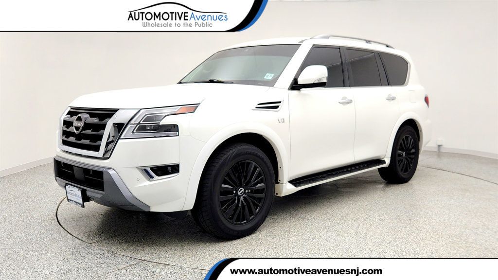 Aspen White TriCoat Pearl 2022 Nissan Armada SV 4WD SUV / Crossover Four-Wheel Drive 7-Speed Automatic