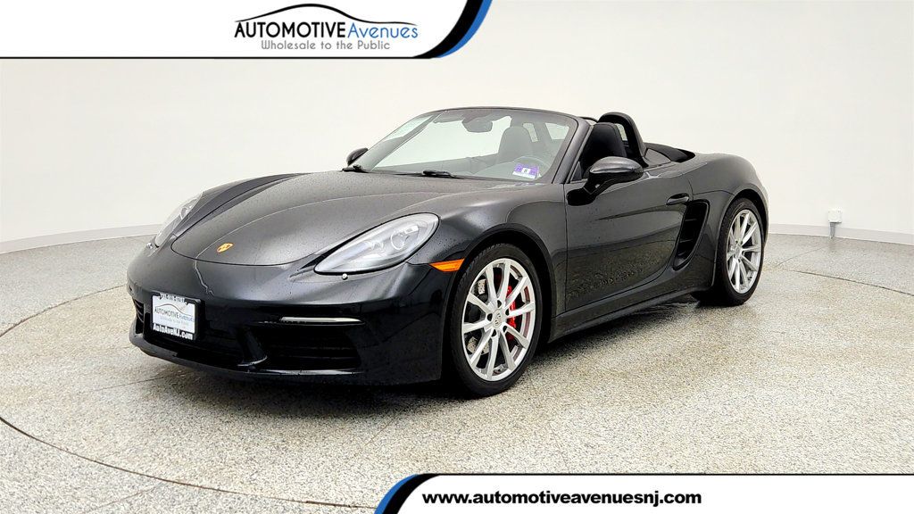 Black 2018 Porsche 718 Boxster S RWD Convertible Rear-Wheel Drive 7-Speed Automatic