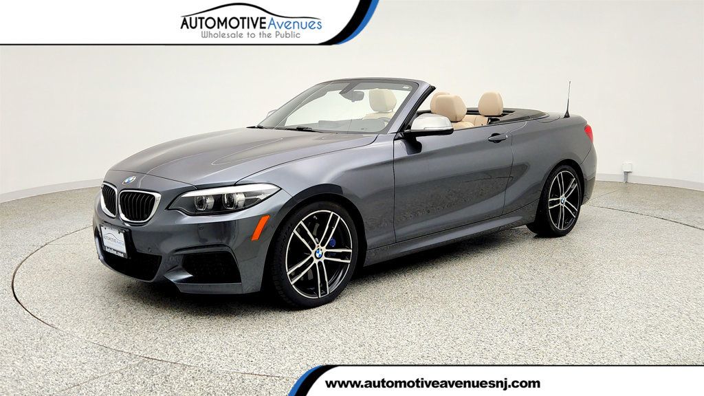 Mineral Gray Metallic 2018 BMW 2 Series M240i xDrive Convertible AWD Convertible All-Wheel Drive 8-Speed Automatic