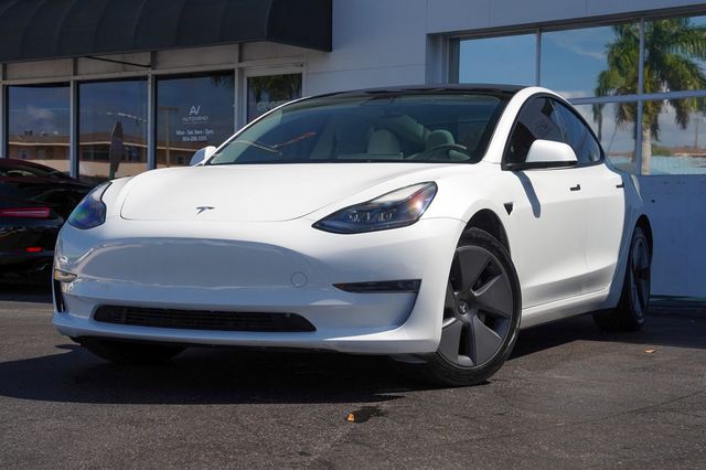White 2023 Tesla Model 3 Sedan Rear-Wheel Drive 1-Speed Automatic