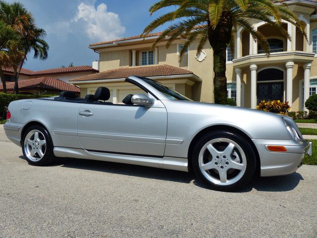 Brilliant Silver Metallic 2003 Mercedes-Benz CLK Convertible Rear-Wheel Drive 5-Speed Automatic