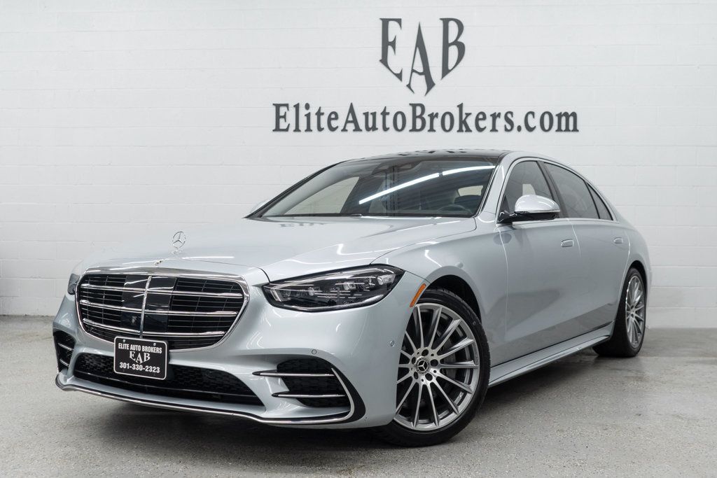 Cirrus Silver 2023 Mercedes-Benz S-Class S 580 4MATIC AWD Sedan All-Wheel Drive 9-Speed Automatic