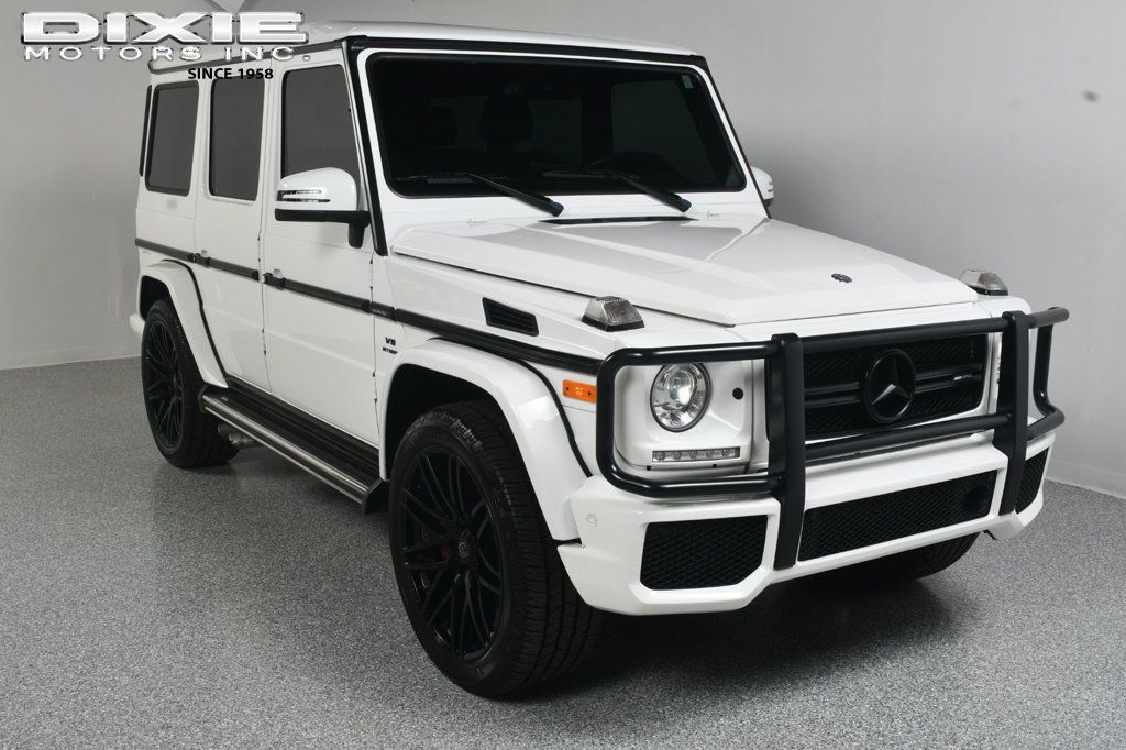 Polar White 2017 Mercedes-Benz G-Class AMG G 63 4MATIC SUV / Crossover All-Wheel Drive 7-Speed Automatic
