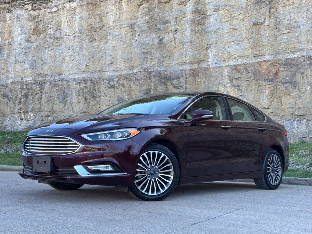 Red (Burgundy Velvet Metallic Tinted Clearcoat) 2017 Ford Fusion Sedan All-Wheel Drive 6-Speed Automatic