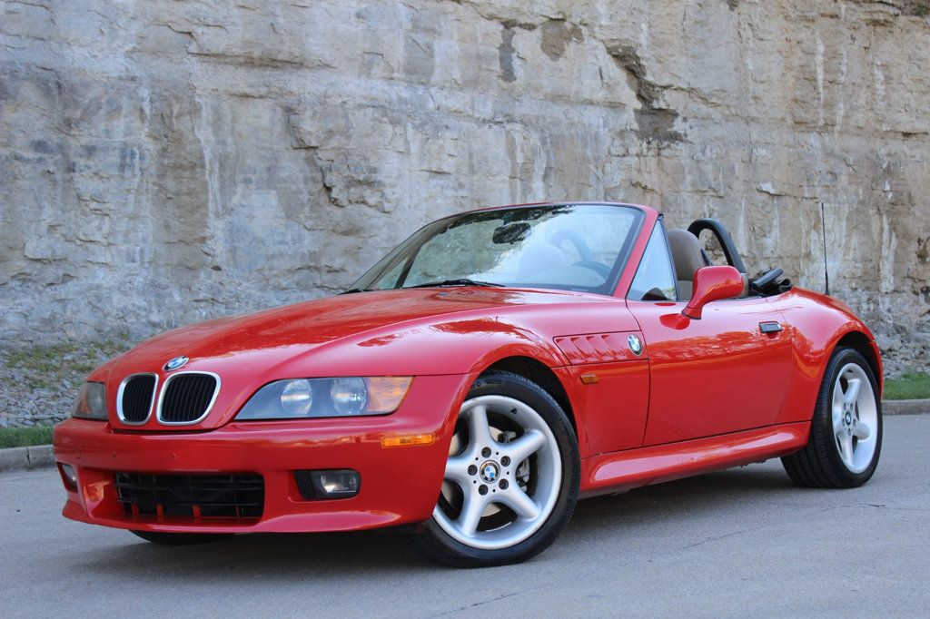Bright Red 1998 BMW Z3 2.8 Roadster RWD Convertible Rear-Wheel Drive 5-Speed Manual