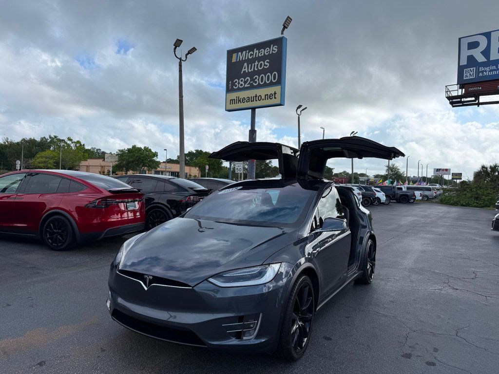 Gray 2018 Tesla Model X 100D AWD SUV / Crossover All-Wheel Drive 1-Speed Automatic