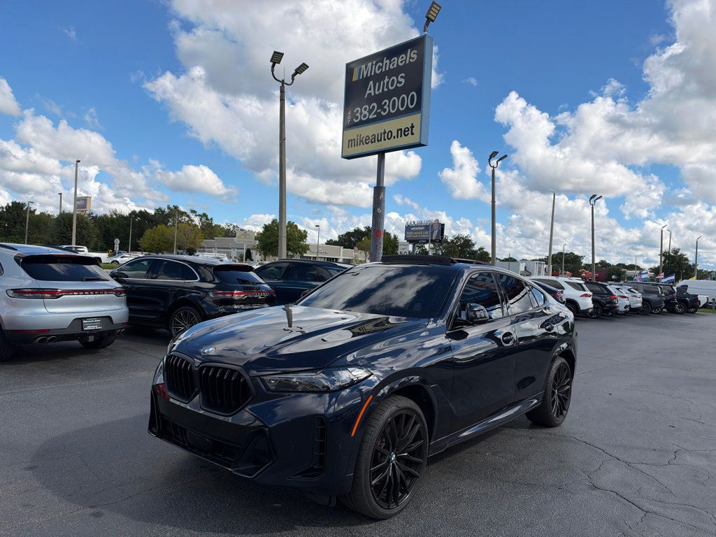 Carbon Black Metallic 2025 BMW X6 SUV / Crossover All-Wheel Drive 8-Speed Automatic