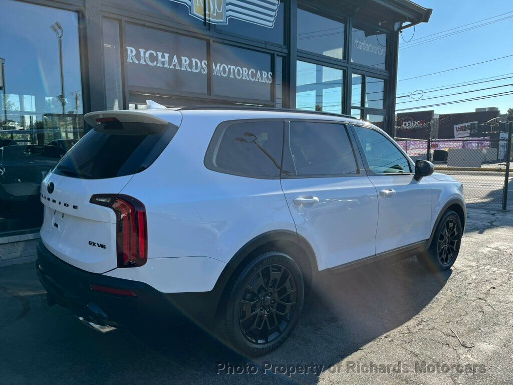 2021 Kia Telluride EX AWD - Glacial White Pearl exterior view 4