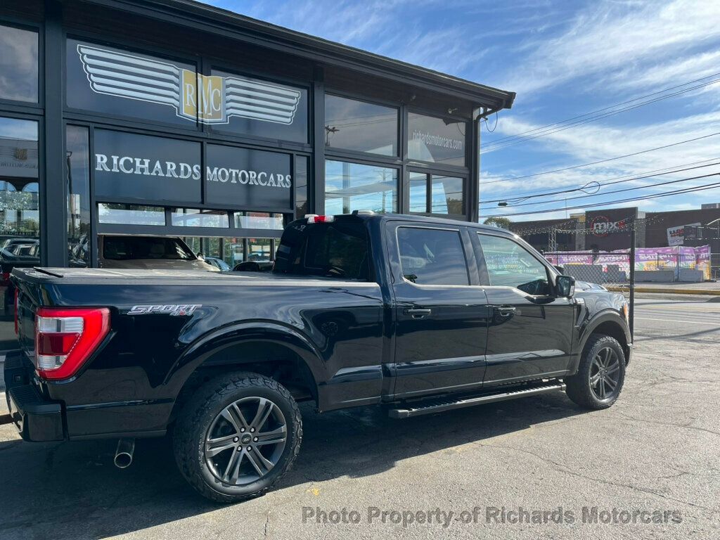 2021 Ford F-150 LARIAT 4WD SuperCrew 6.5' Box - Agate Black Metallic exterior view 2