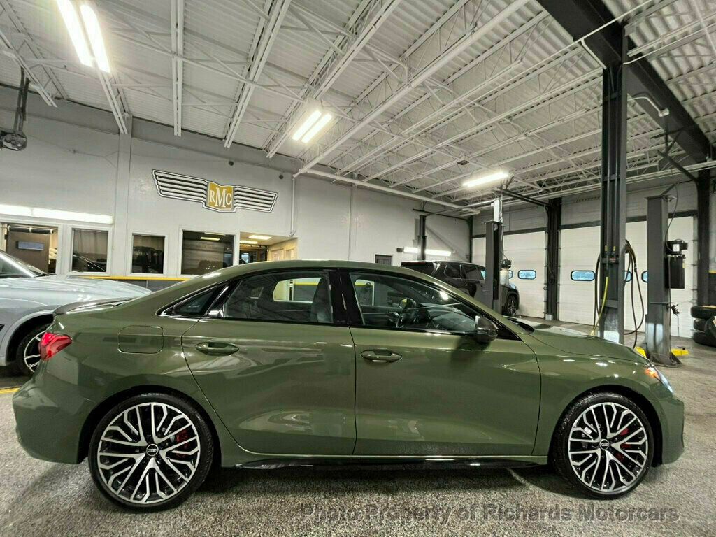 2025 Audi S3 Prestige 2.0 TFSI quattro - District Green Metallic exterior view 11