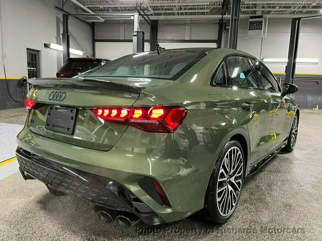 2025 Audi S3 Prestige 2.0 TFSI quattro - District Green Metallic exterior view 12