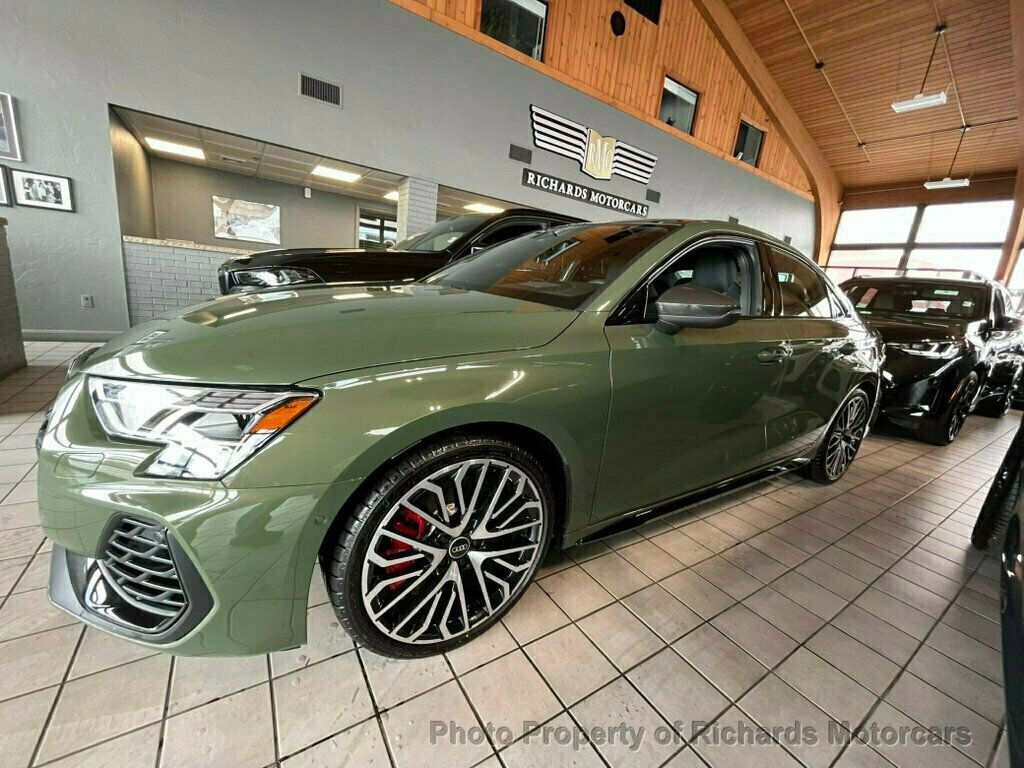 2025 Audi S3 Prestige 2.0 TFSI quattro - District Green Metallic exterior view 6