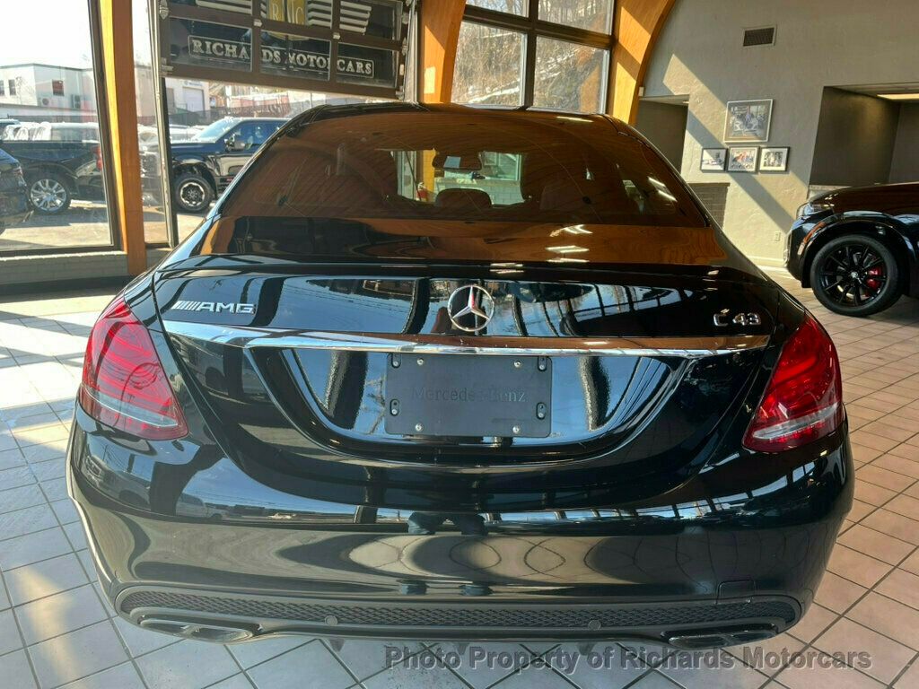 2018 Mercedes-Benz C-Class AMG C 43 4MATIC Sedan - Black exterior view 3