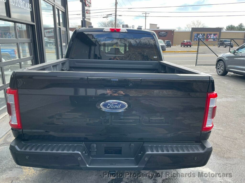 2022 Ford F-150 LARIAT 4WD SuperCrew 5.5' Box - Agate Black Metallic exterior view 7