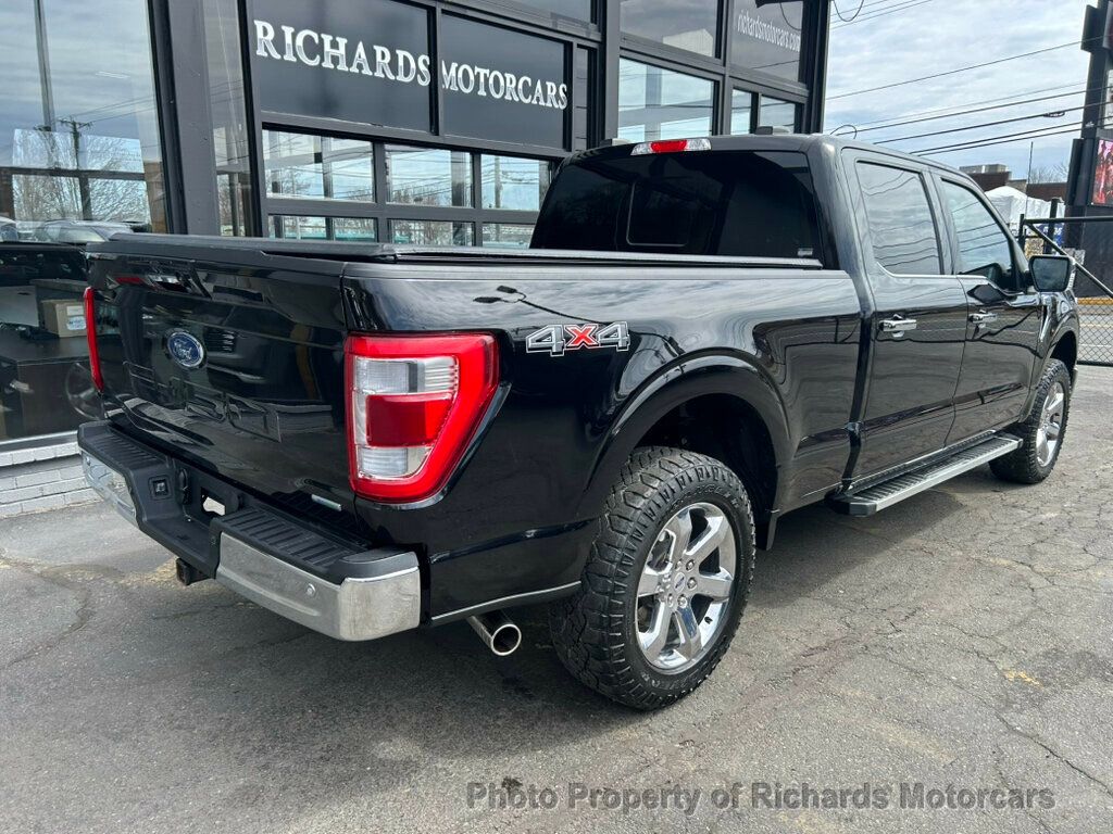 2022 Ford F-150 LARIAT 4WD SuperCrew 6.5' Box - Agate Black Metallic exterior view 3