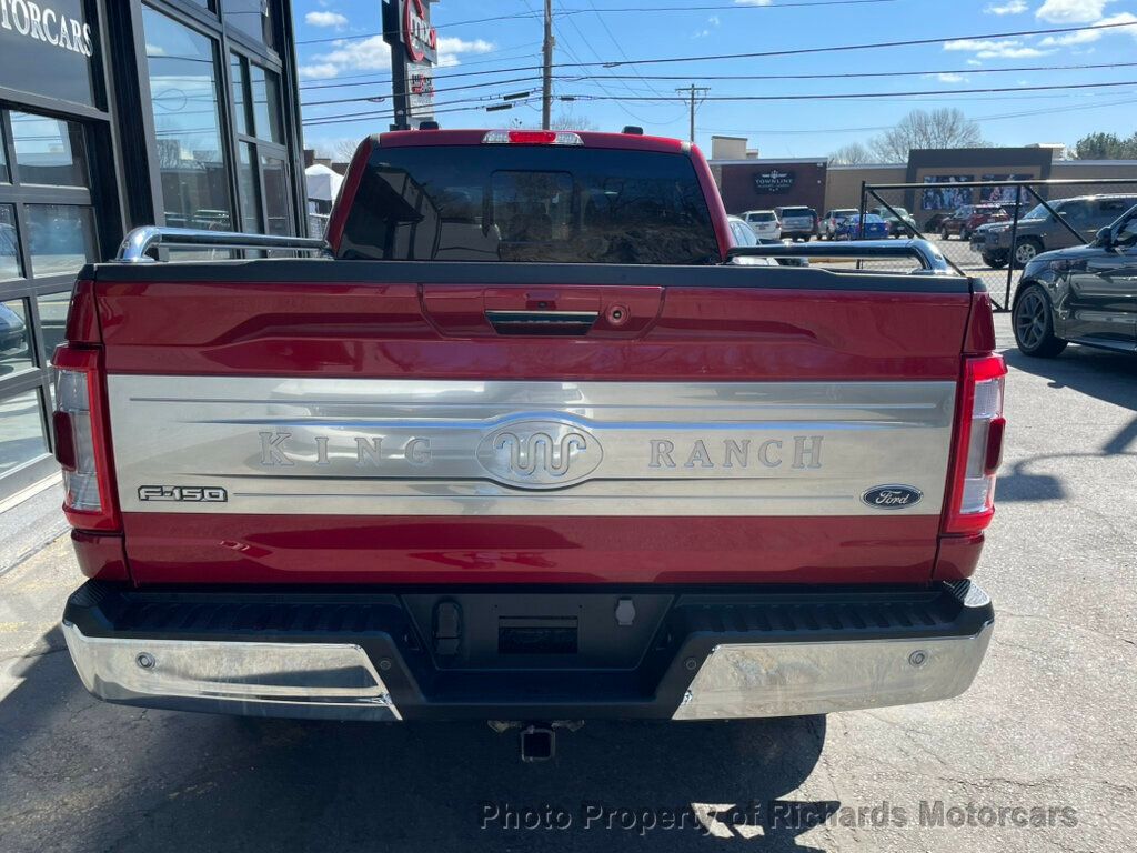 2023 Ford F-150 King Ranch 4WD SuperCrew 6.5' Box - Rapid Red Metallic Tinted Clearcoat exterior view 7