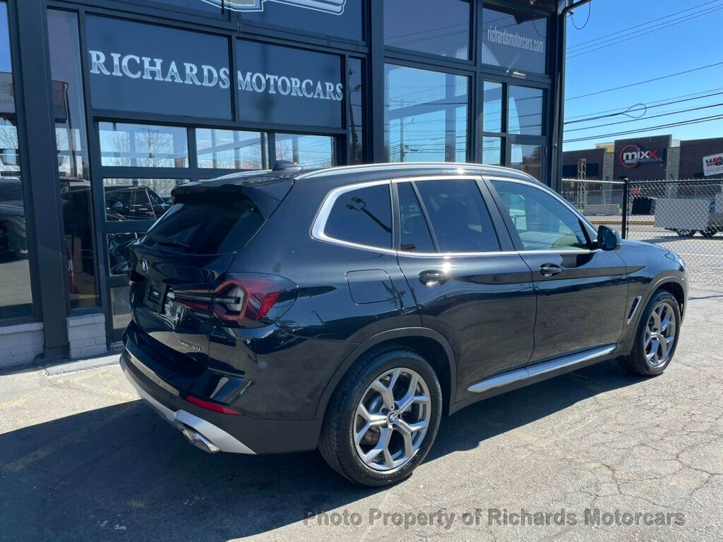 2023 BMW X3 xDrive30i Sports Activity Vehicle - Black Sapphire Metallic exterior view 3