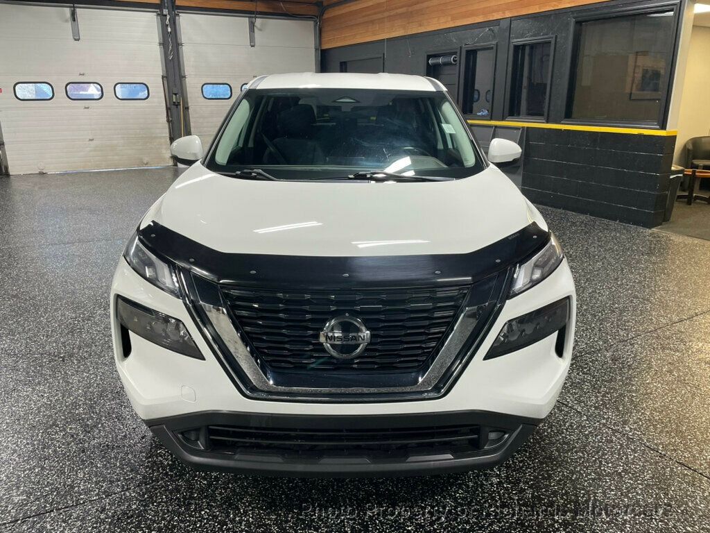 2021 Nissan Rogue AWD S - Glacier White exterior view 2