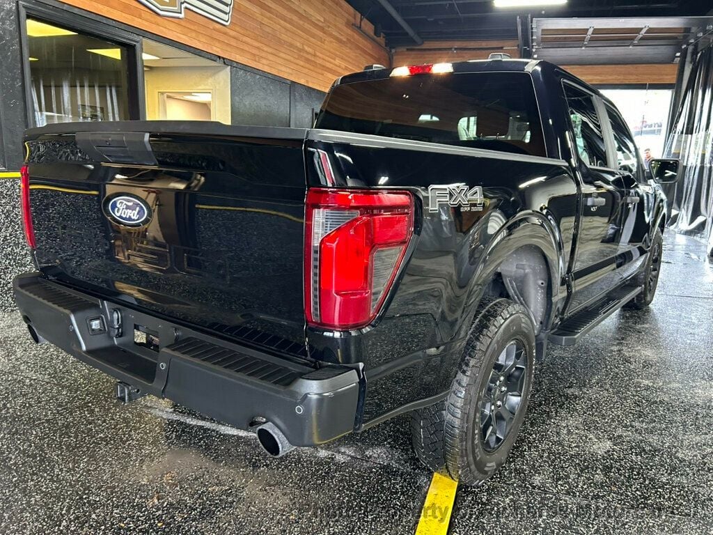 2024 Ford F-150 STX 4WD SuperCrew 5.5' Box - Agate Black Metallic exterior view 3
