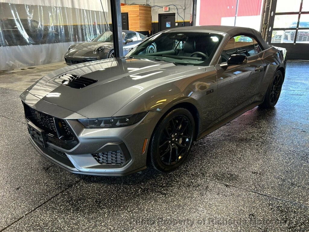 2025 Ford Mustang GT Premium Convertible - Carbonized Gray Metallic exterior view 6