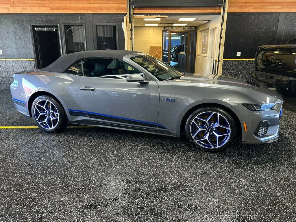 2025 Ford Mustang GT Premium Convertible - Carbonized Gray Metallic exterior view 3