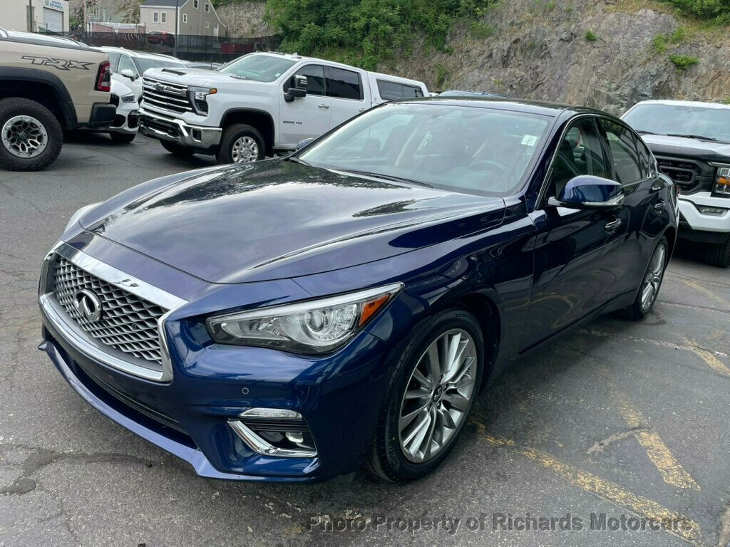 2024 INFINITI Q50 LUXE AWD - Grand Blue exterior view 4