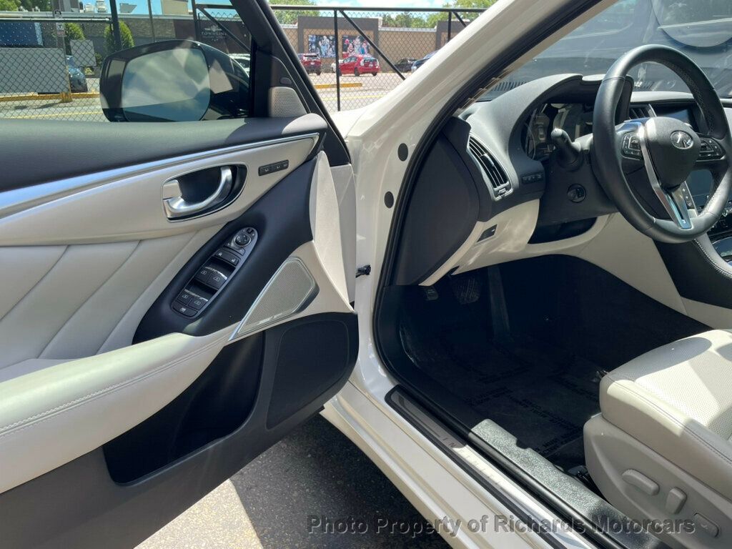 2023 INFINITI Q50 LUXE AWD - Majestic White exterior view 10