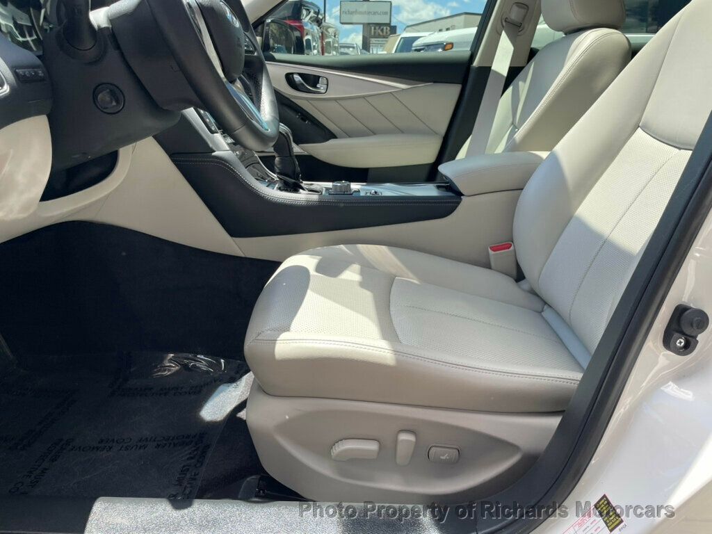 2023 INFINITI Q50 LUXE AWD - Majestic White exterior view 11