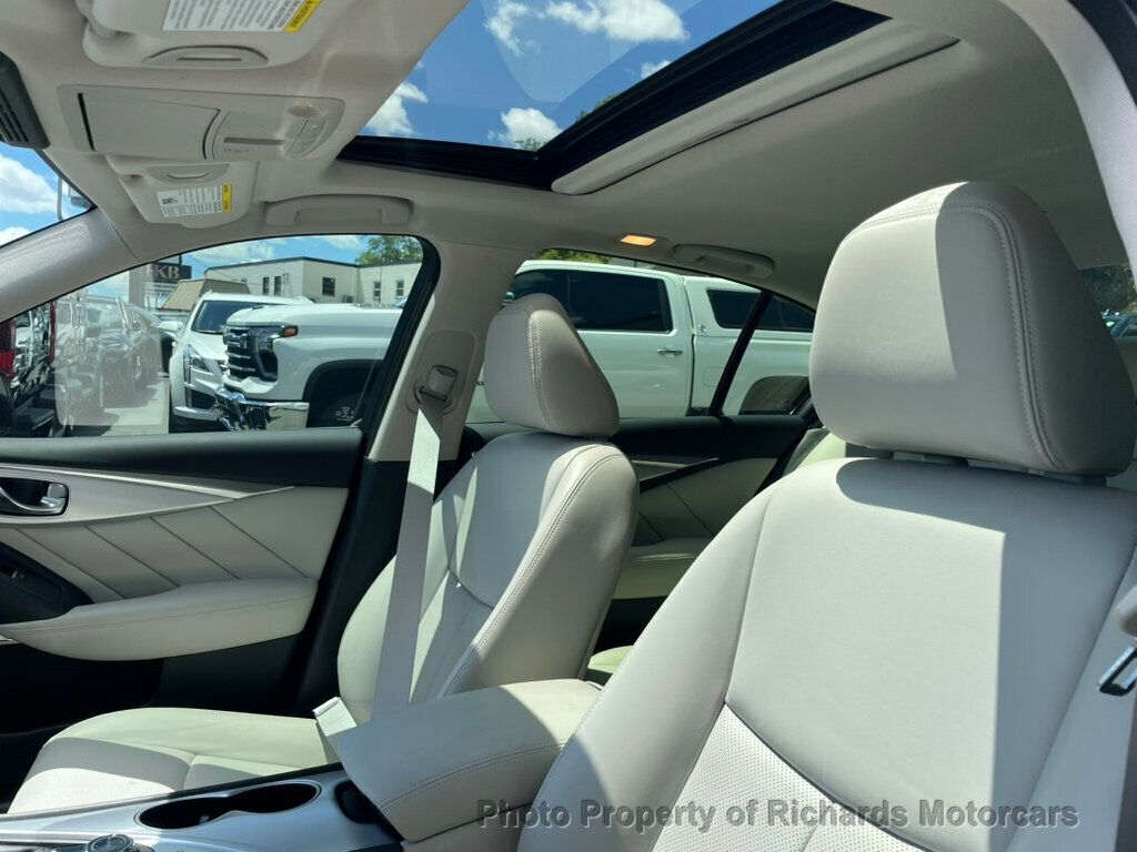 2023 INFINITI Q50 LUXE AWD - Majestic White exterior view 12