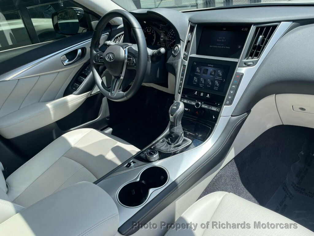 2023 INFINITI Q50 LUXE AWD - Majestic White exterior view 20