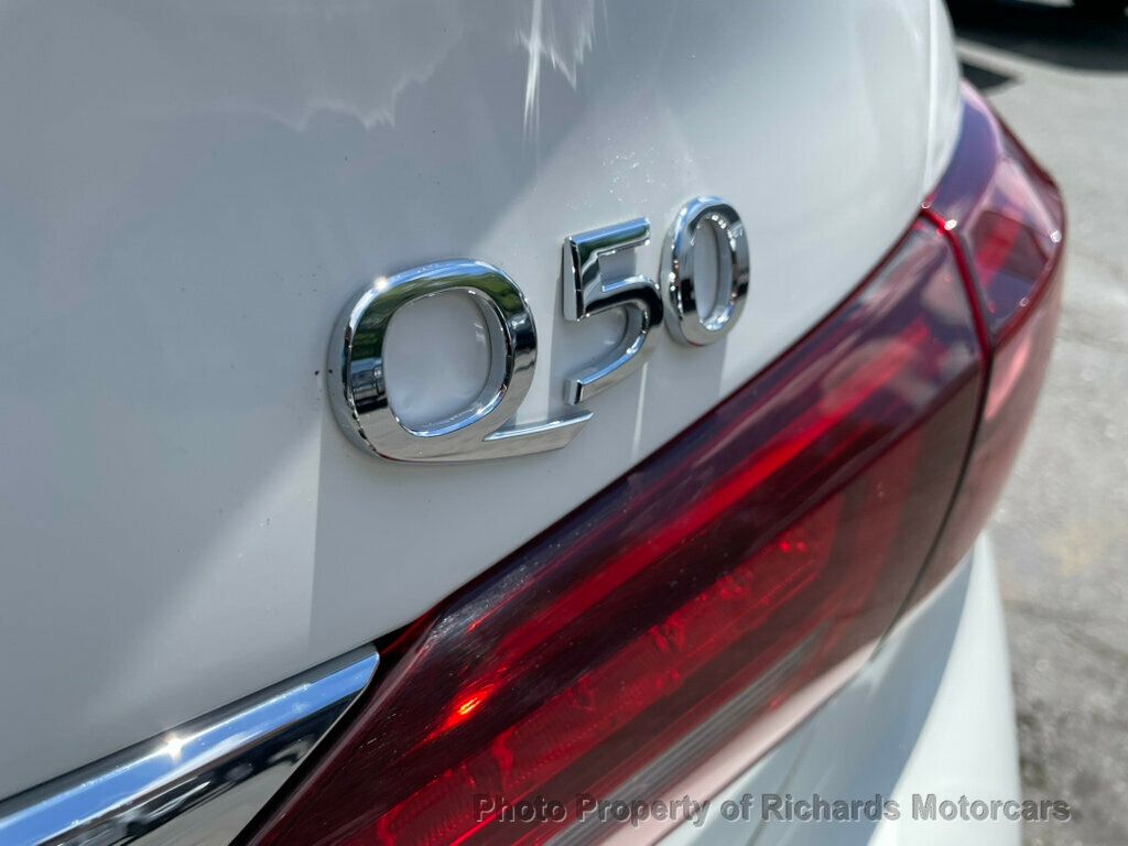 2023 INFINITI Q50 LUXE AWD - Majestic White exterior view 8