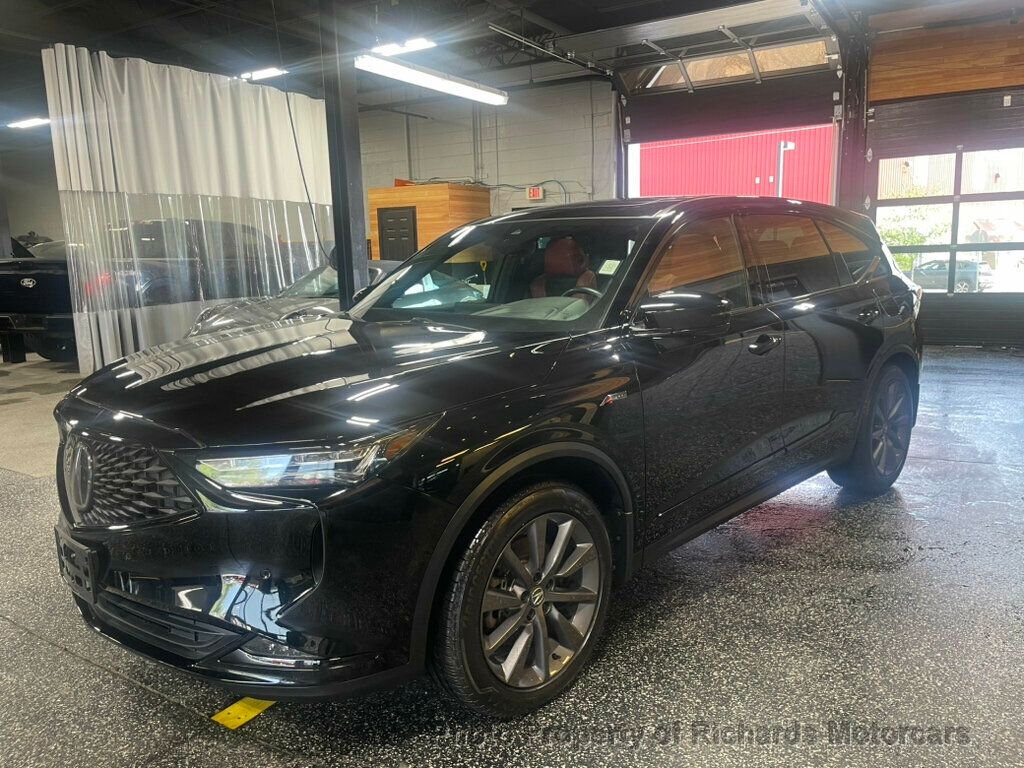 2023 Acura MDX SH-AWD w/A-Spec Package - Majestic Black Pearl exterior view 4