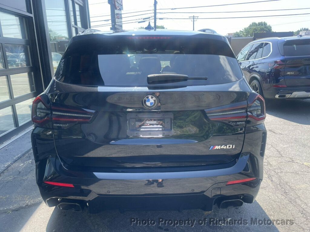 2022 BMW X3 M40i Sports Activity Vehicle - Black Sapphire Metallic exterior view 7