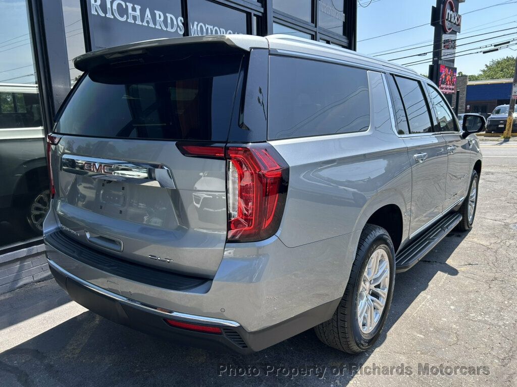 2024 GMC Yukon XL 4WD 4dr SLT - Sterling Metallic exterior view 2