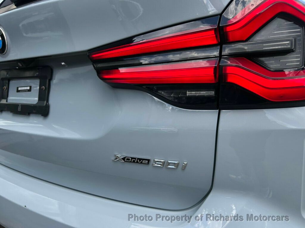2022 BMW X3 xDrive30i Sports Activity Vehicle - Brooklyn Grey Metallic exterior view 9