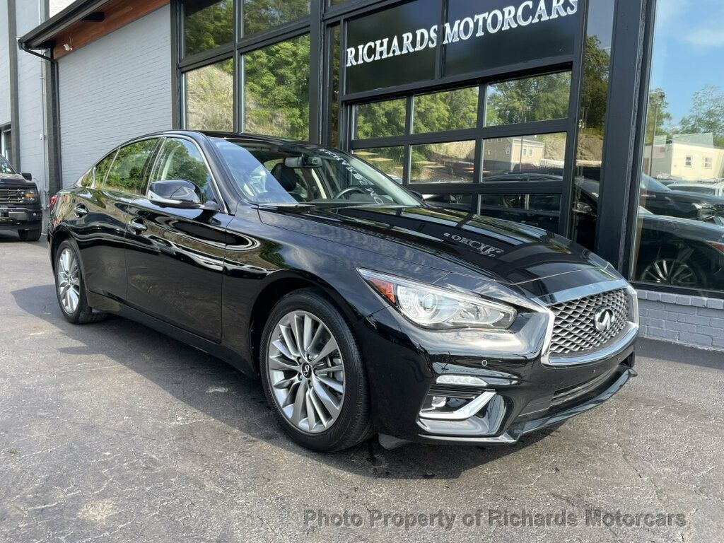 2024 INFINITI Q50 LUXE AWD - Black Obsidian exterior view 2