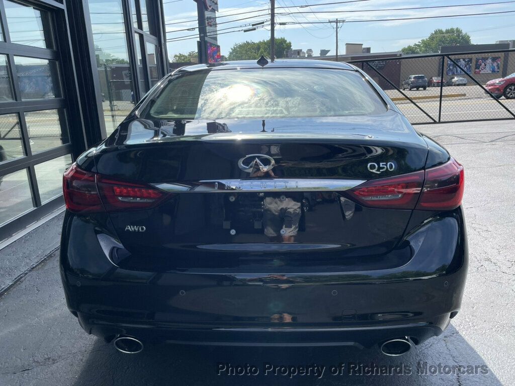 2024 INFINITI Q50 LUXE AWD - Black Obsidian exterior view 6