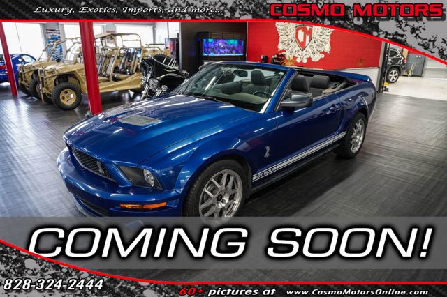 Vista Blue Metallic 2008 Ford Mustang Shelby GT500 Convertible Rear-Wheel Drive 6-Speed Manual