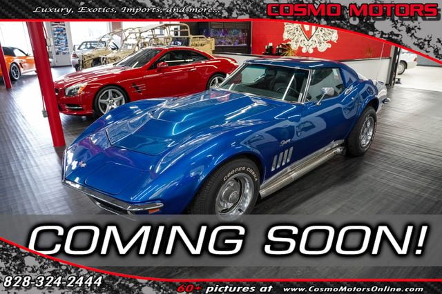 Blue 1969 Chevrolet Corvette Coupe  4-Speed Automatic
