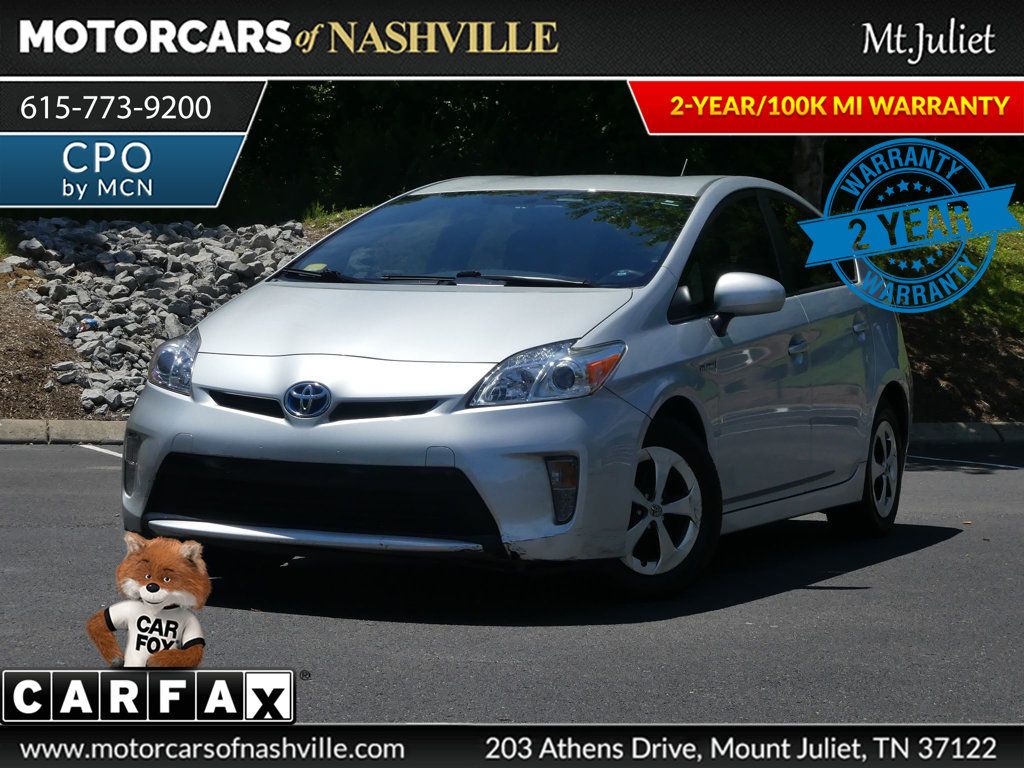Classic Silver Metallic 2015 Toyota Prius Two Hatchback Front-Wheel Drive Automatic